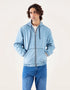 DENIM ZIPPER HOODIE